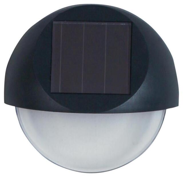 Solar Led Ivy Wall Light, Black, Ip44 - Lf1254s Luxform