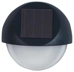 Solar Led Ivy Wall Light, Black, Ip44 - Lf1254s Luxform