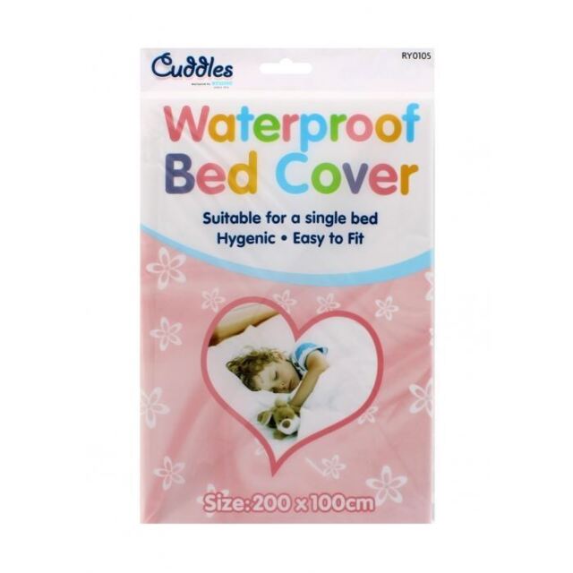 Cuddles Waterproof Bed Cover 200 X 100cm Vinyl Mattress Protector