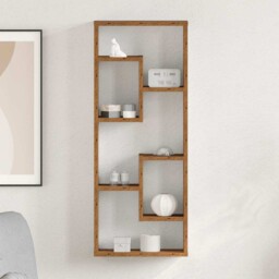 90cm Grey Sonoma Wall Cube Shelf Floating Display Storage Bookcase
