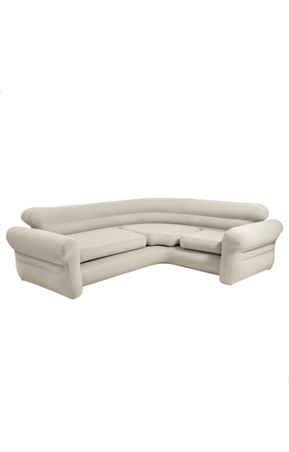 Intex Inflatable Corner Living Room Air Mattress Sectional Sofa Couch,