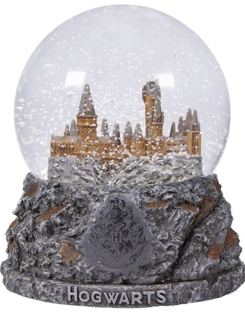 Harry Potter Snow Globe Hogwarts Castle Festive Glass Polyresin With