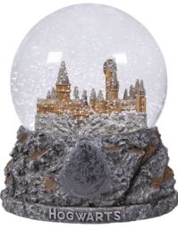 Harry Potter Snow Globe Hogwarts Castle Festive Glass Polyresin With