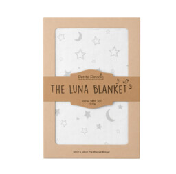 Petite Piccolo Luna Baby Blanket Moon & Stars 120x120cm Cotton
