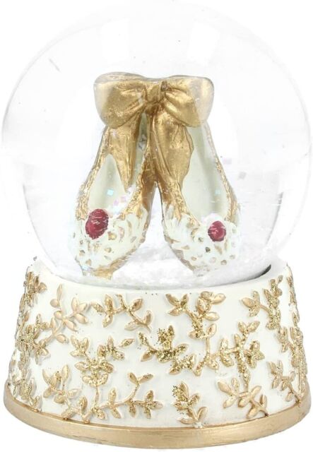 Gisela Graham Ballet Shoes Slippers Snow Globe Dome Christmas