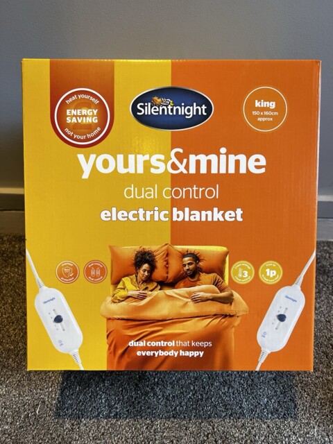 Silentnight 482868eb Dual Control Electric Blanket King Size - White