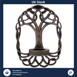 Tree Of Life Candle Holder 30cm Bronze Hand-painted Decorative Resin