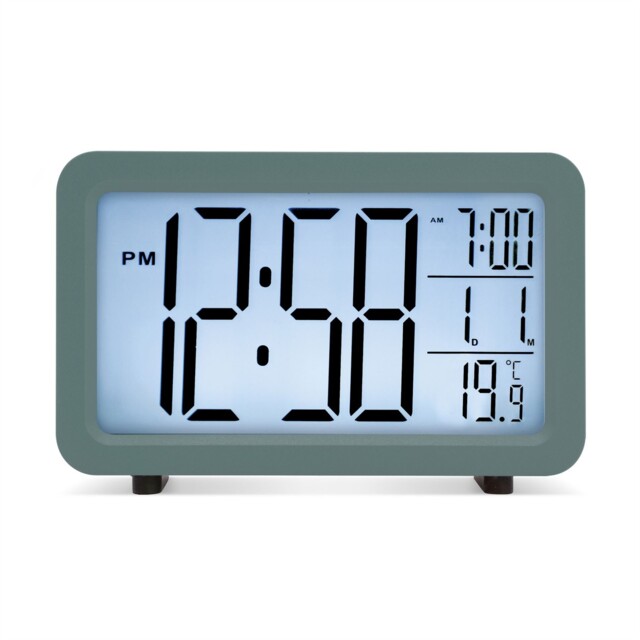 Digital Alarm Clock Acctim Harley Lcd Battery Operated Digital Alarm