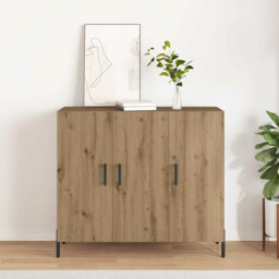 Sideboard Artisan Oak 90 X 34 X 80 Cm Engineered Wood Vidaxl
