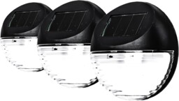 Status Solar Wall/fence Led Lights, White,perthfenblk3pk6