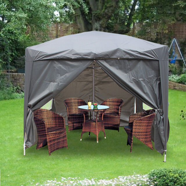 2x2m Pop Up Gazebo Outdoor Marquee Party Tent With 4 Leg Weights Bags
