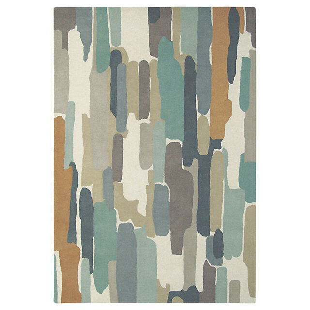 Harlequin Trattino 100% Wool Striped Rug Sea Grass 44084 200 X 280 Cm