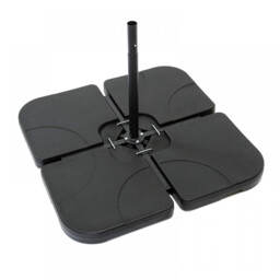 Parasol Base Weighted Umbrella Stand Fillable Water Sand Holder Garden