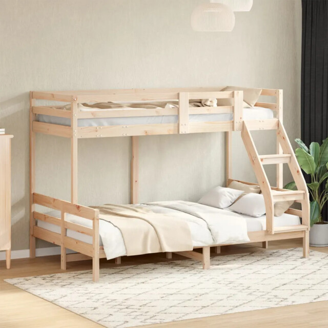 Bunk Bed Without Mattress 80x200/120x200 Cm Solid Wood Vidaxl