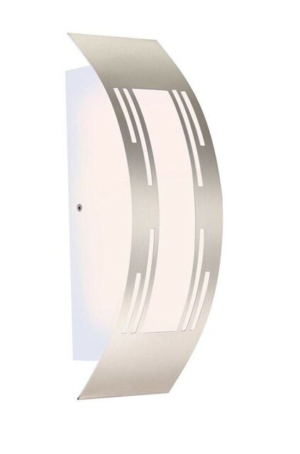 Globo E27 Cornusenergy Saving Ip44 Outdoor Wall Light, Silver