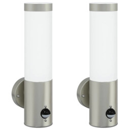 Outdoor Wall Light Stainless Steel And Plastic Lighting Modern Pathway