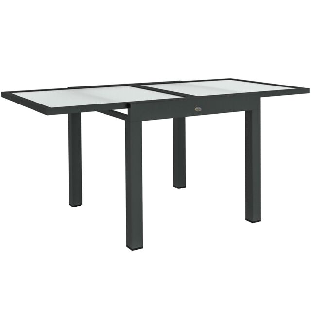 Extending Garden Table Outdoor Dining With Aluminium Frame And