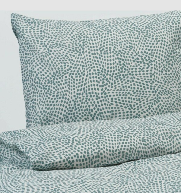 Ikea Tradkrassula Single Duvet 150 X 200 Cm 1 X Pillowcase Blue/white