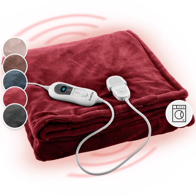 Electric Blanket Single Throw Over Blanket Heated Warm 180x130 Cm