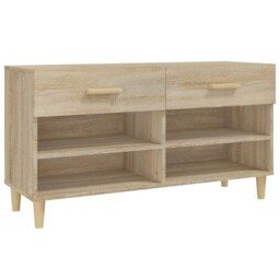 Shoe Cabinet Sonoma Oak Engineered Wood Hallway Storage Cupboard