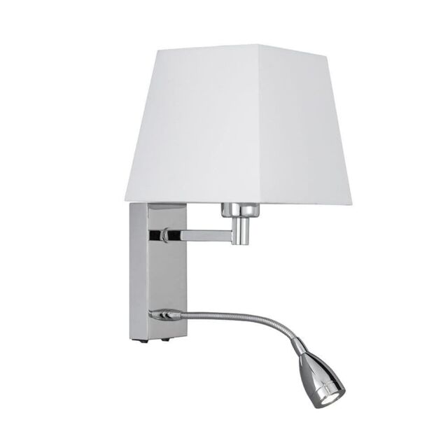 Searchlight 9719cc Dual Led Light Switched Wall Fitting In Polished