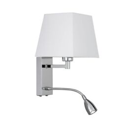 Searchlight 9719cc Dual Led Light Switched Wall Fitting In Polished
