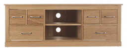 Solid Oak Bookcase Sideboard Tv Unit Cupboard Nest Coffee & Dining
