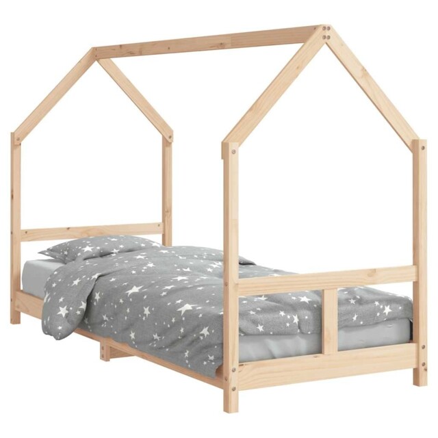 Kids Bed Frame Bedstead Mattress Foundation 80x200 Cm Solid Wood Pine