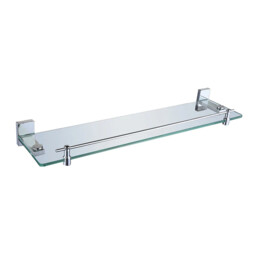 Rak Resort Glass Shelf Chromes Brackets Wall Mounted Bathroom