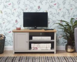 Lancaster Grey/ Oak Small Tv Cabinet- Local Delivery Only