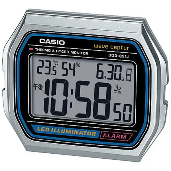 Casio Wave Ceptor Dqd-851j-8jf Radio Controlled Analog Alarm Clock