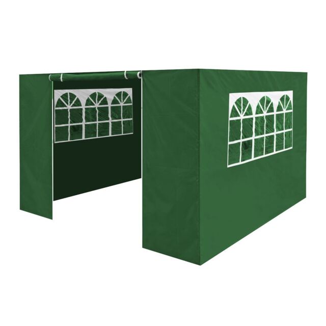Dellonda Premium Fabric Side Panels - Dark Green