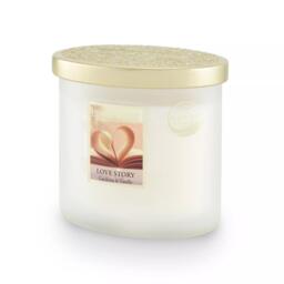Heart And Home Soy Blend Ellipse 2-wick 220g Candle Love Story Vanilla