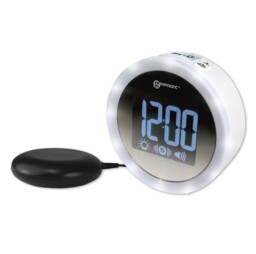 Geemarc Wake ‘n’ Shake Star, 95 Db Loud Alarm Clock With Shaker, 5