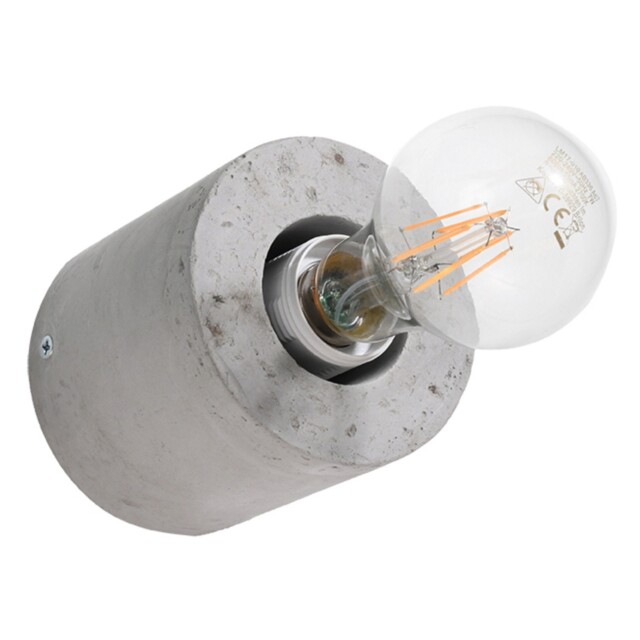 Industrial Wall Lamp Salgado Concrete Grey E27 Led Sollux Lighting