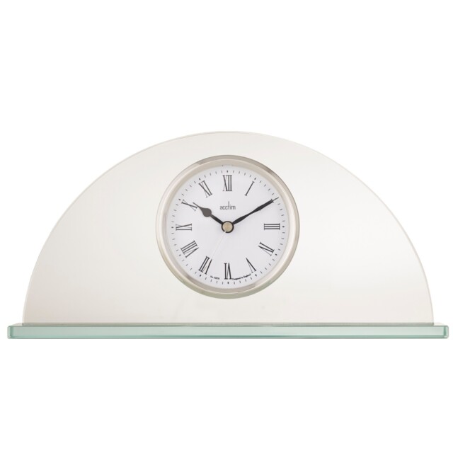 Acctim Milton Mantel Clock Quartz Glass Energy Efficient Movement