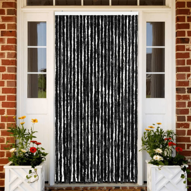 Insect Curtain Anthracite 100x220cm 100% Polypropylene Chenille Door