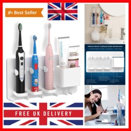Adhesive Electric Toothbrush Holder Wall Mounted Razor Hanger Bathroom