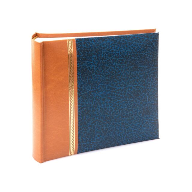 "Kenro Grace Classic Blue Faux Leather Memo Photo Album Sizes 6x4"" -"