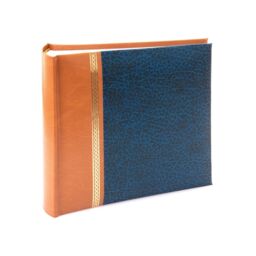"Kenro Grace Classic Blue Faux Leather Memo Photo Album Sizes 6x4"" -"