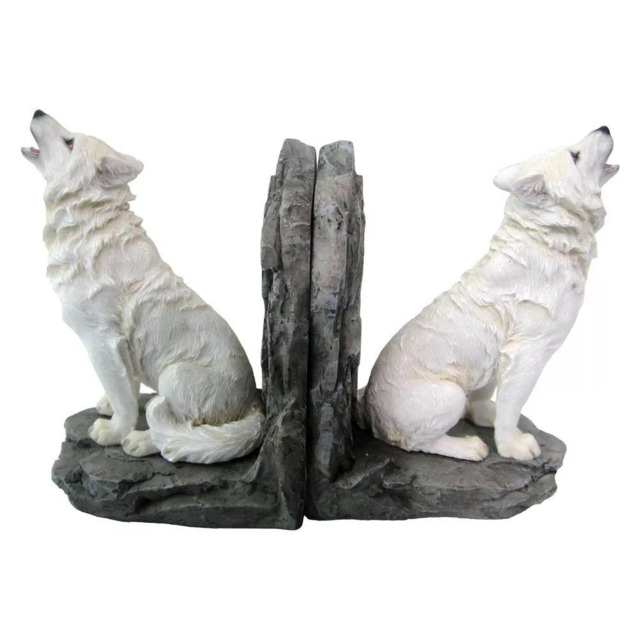 Wardens Of The North Bookends 20.3cm White, Resin