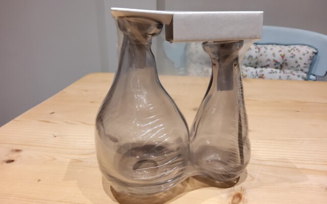 2 Pack Ikea Small Glass Vases Brand And Sealed