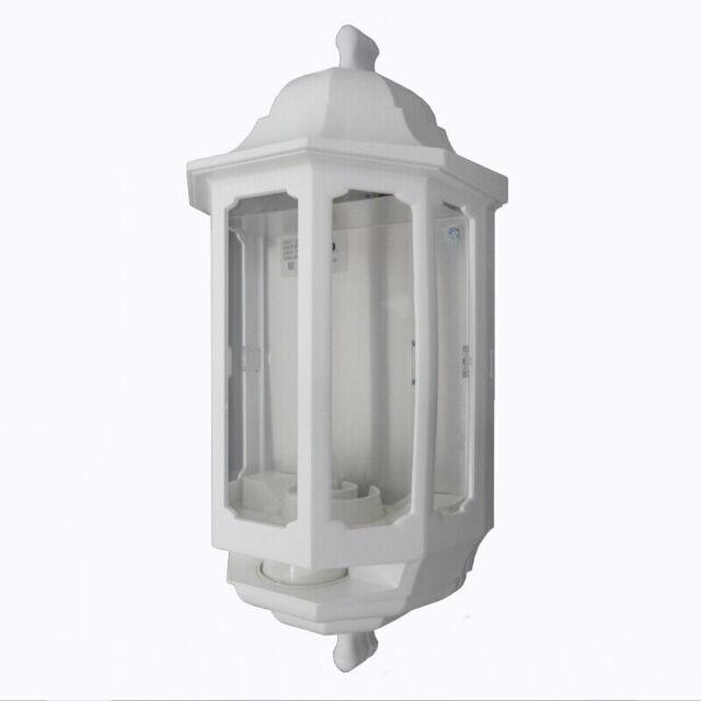 Asd Half Lantern Wall Light Standard, Pir Or Photocell Sensor - Black