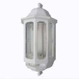 Asd Half Lantern Wall Light Standard, Pir Or Photocell Sensor - Black
