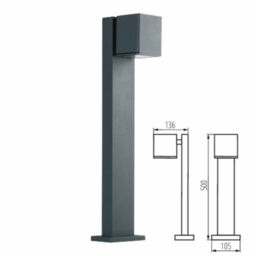 Kanlux Ip44 Outdoor Wall Surface Ground Bollard Walkway Garden Gu10