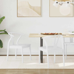 Dining Chair 2 Pcs White And White Solid Rubber Wood Vidaxl