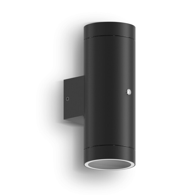 Calex - Pavia Outdoor Wall Light, 2x Gu10, Up & Down 1x Black
