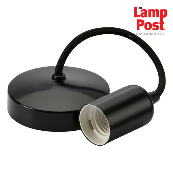 "Ml 8270mb 6"" E27 Screw Contemporary Ceiling Pendant Light Set - Matt"