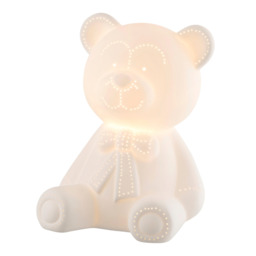 Belleek Teddy Bear Luminaire Lamp Brand In Gift Box 7922 Indoor