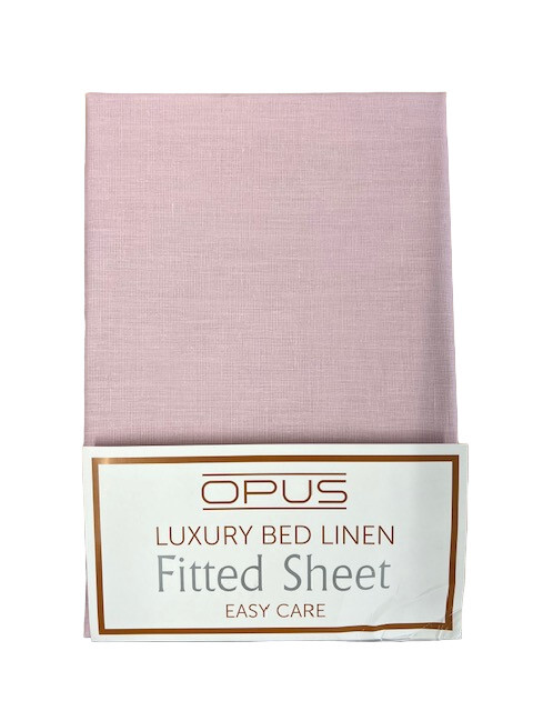 Polycotton Bed Sheets Easy Care Fitted Flat Sheet Pillowcase Bedding